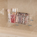 Bathroom mirror cabinet organizer - wall mounted vanity organizer for bathroom cabinets, countertops, cosmetics, and lipstick - storage rack