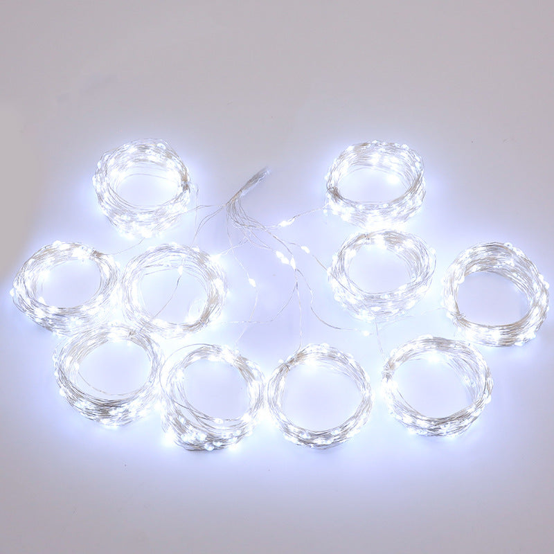 Wedding props rice lamp ceiling atmosphere light LED copper wire light marriage proposal wedding arrangement light string multi-purpose lanterns