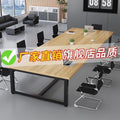 Conference table - modern minimalist executive desk - meeting table with chairs - conference room workstation - training table