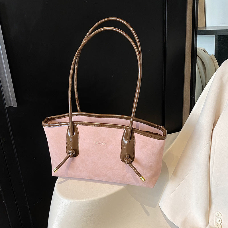 Retro large-capacity bag women's autumn and winter new foreign-style texture shoulder bag casual messenger bag small square bag tote bag