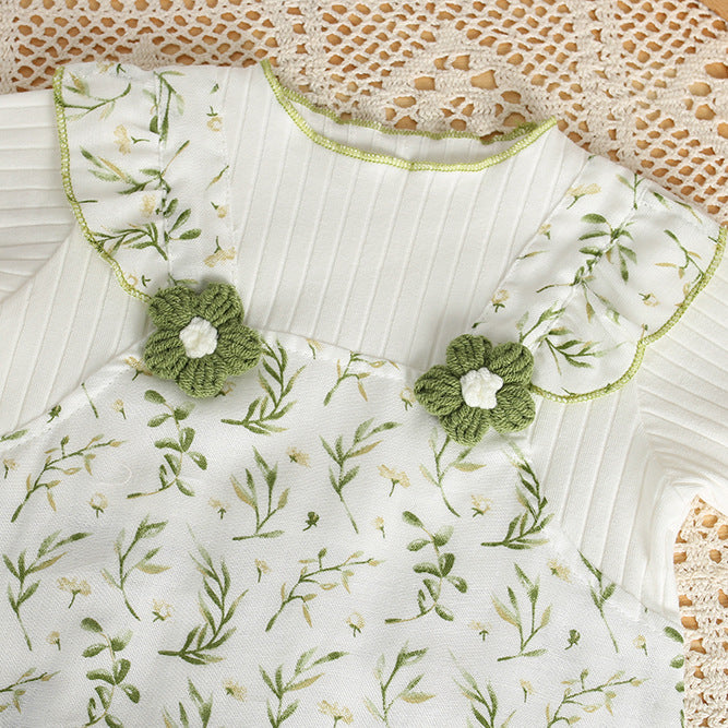 Baby rompers summer outfit fashionable bodysuit short sleeve triangle romper newborn infant summer thin casual