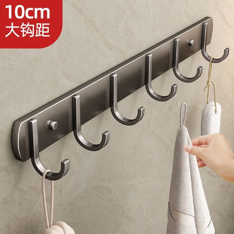 Hook without punching, strong load-bearing adhesive wall entrance door coat hook bathroom towel rack kitchen door back hook