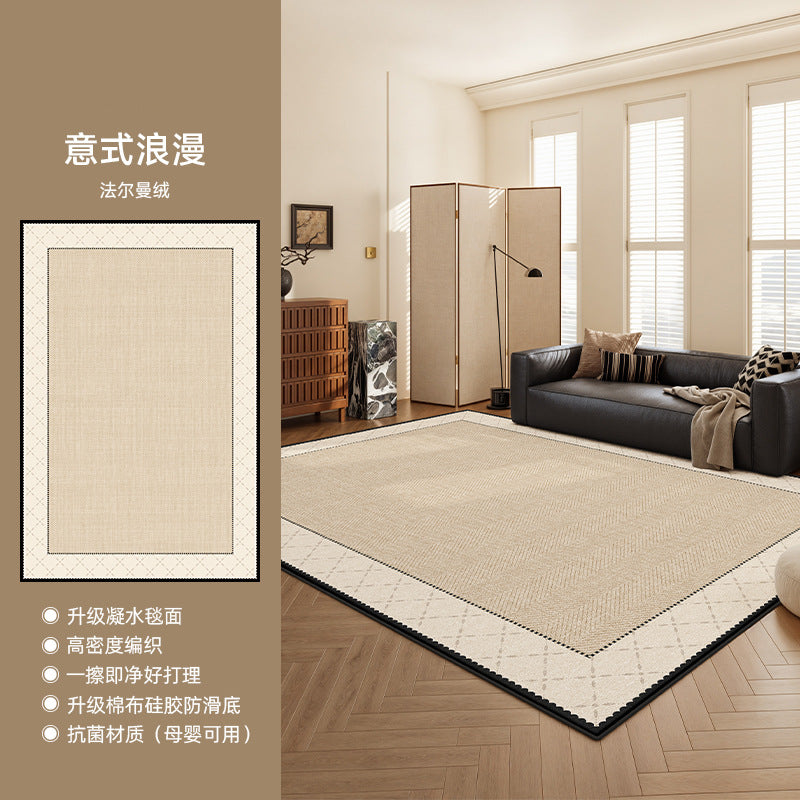 Distributed carpet living room no-wash and wipeable  new style medieval style waterproof floor mat bedside bedroom room no maintenance