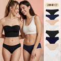 Amazon cross-border ice silk seamless underwear to prevent embarrassment line peach butt breathable yoga special underwear for women two pack