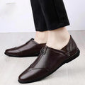 2024 new versatile men's leather shoes - soft sole business casual loafers - perfect for work, security, and dad shoes - wholesale available