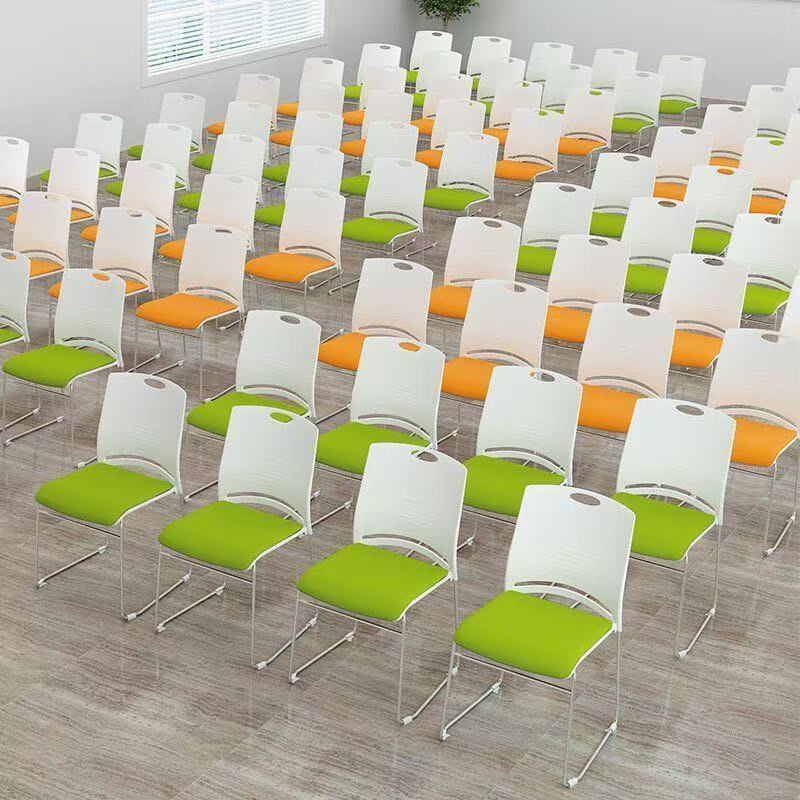 Training chair, conference chair, simple office chair, staff chair, negotiation chair, back chair, solid steel chair, plastic computer chair