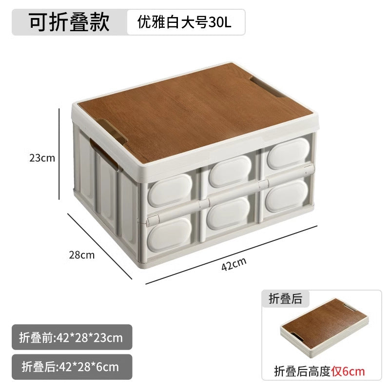 Outdoor camping folding storage box, clothes organizer, household storage container, picnic organizer, car trunk organizer