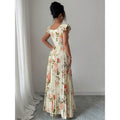 Women's rose print flutter sleeve pleated midi dress - casual & elegant spring/summer outfit for vacation
