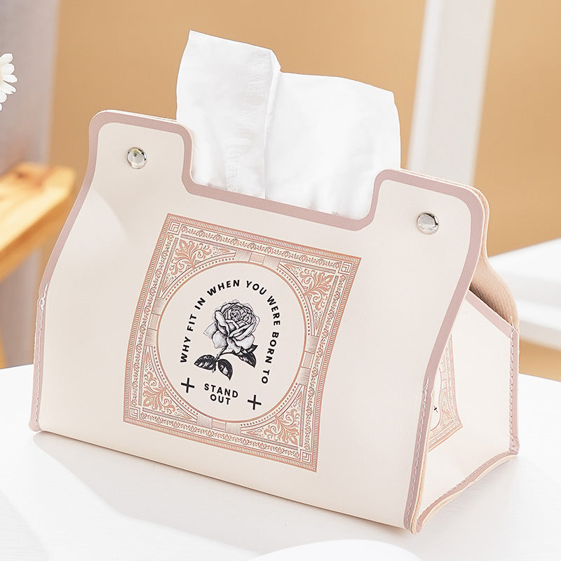 Retro French light luxury pumping carton home living room storage tissue box creative car high value fashion roll box