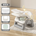 Baby multifunctional high chair - squeaky toy, home use plastic backrest seat, kids dining table stool - sturdy and stable