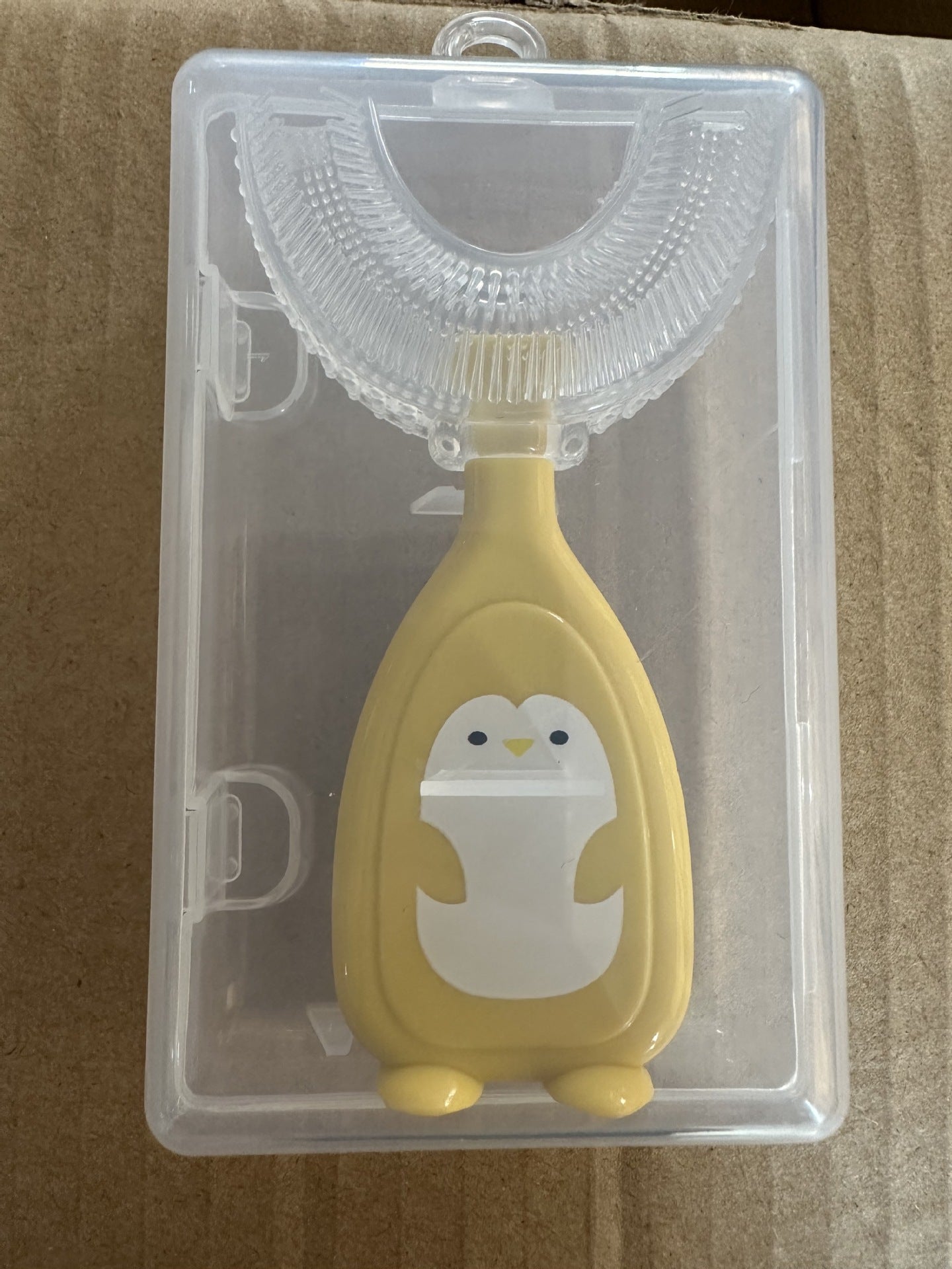 Children's u-shaped toothbrush Soft bristle silicone toothbrush Baby oral cleaning toothbrush Children's toothbrush wholesale