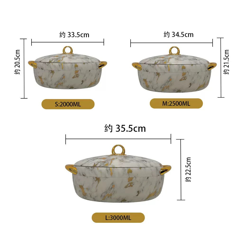 Export african heat preservation box2l2.5l3lexport3pcs set egg-shaped thermal insulation box