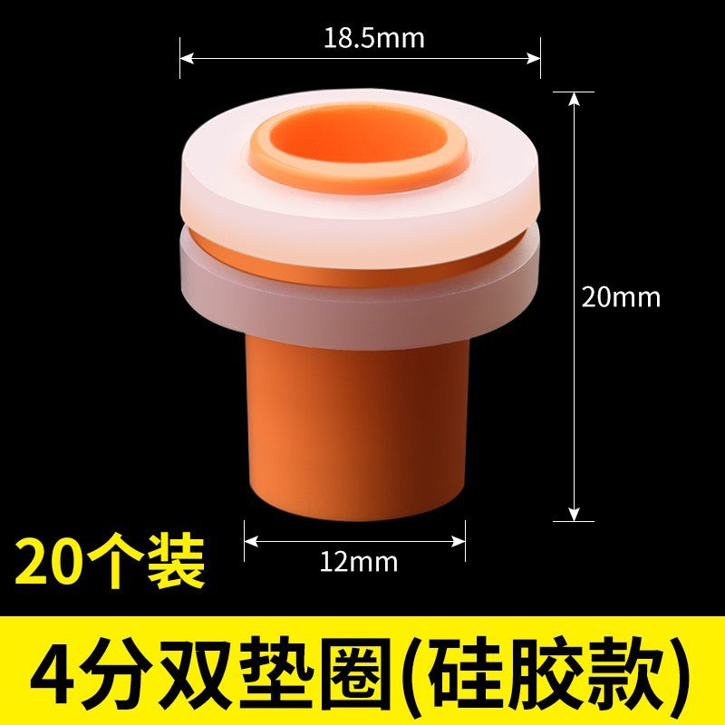 Replacement raw material-free belt 4 points/6 points sealing ring rubber pad free of raw tape triangle valve anti-leakage quick installation