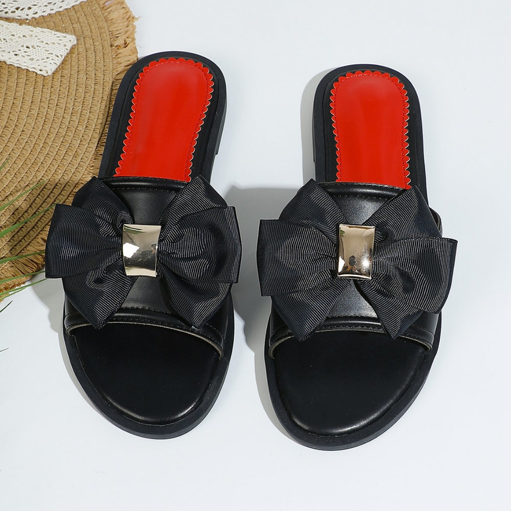 Xinshun xingwang summer soft leather new fairy fashion flats one-character 2025 slippers outwear easiest for match women's sandals