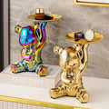 Entryway console table key holder tray - violent bear design, luxury & high-end home decor accent