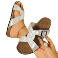 Wholesale women's summer new arrival: buckled peep-toe platform sandals - plus size, fashionable european & american style, beach-ready crossover design