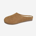 soft bottom suede retro birkenstock shoes for women new arrivalthick sole toe-cap half drag lazy one-leg wool slippers