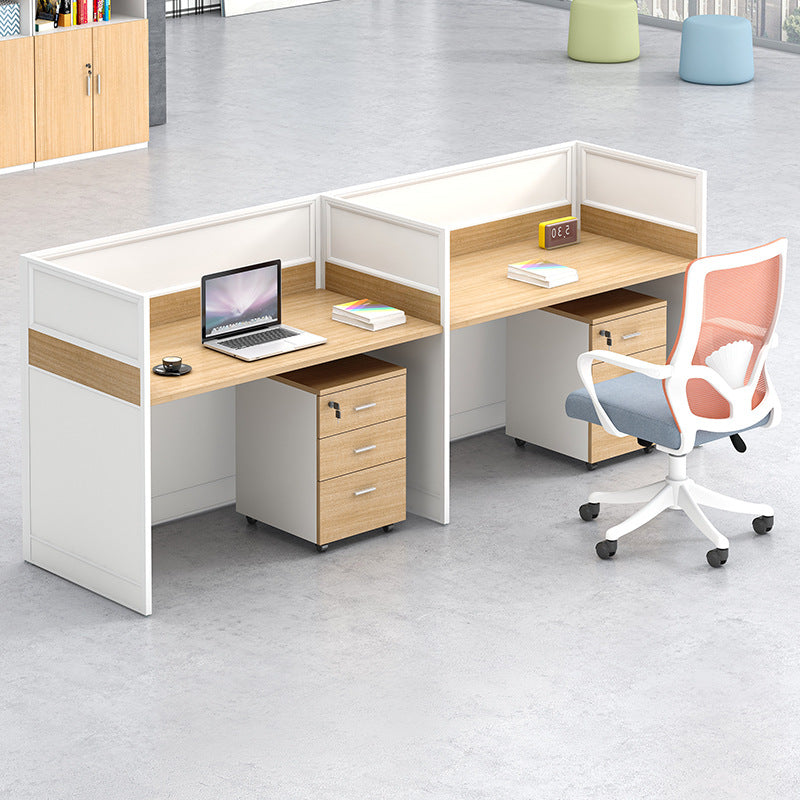 Saint li office desk set - minimalist executive computer desk, chair, partition, booth, and workstation