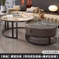 Glossy pandora + glossy italian grey - black frame grey cabinet