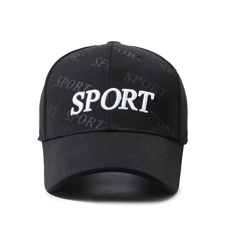 Baseball Cap Letter Embroidery Cap Men's and Women's Fashion Casual Versatile Hat Outdoor Sports Shade Sun Protection Hat