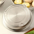 New 316 stainless steel double handle steaming tray - multi-purpose steamer insert for home kitchen rice cookers - wholesale