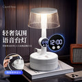 Rechargeable bedside night light with outlet, touch & remote control, multifunctional all-in-one eye-caring bedroom sleep lamp