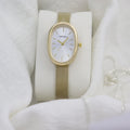 Niche style design oval watch for women accessible luxuryniche stylecasualelegant women's female students junior high school quartz watch