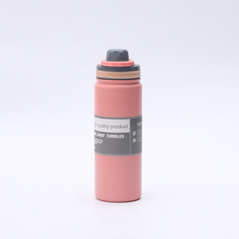 insulated space kettle 18/25oz large capacity insulated cup 304 stainless steel outdoor sports kettle wholesale