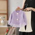 Girls' knitted sweater two-piece set - new autumn/winter  collection - baby girl outerwear and pants set