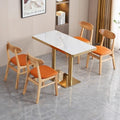Commercial slate dining table theme restaurant barbecue shop snack shop restaurant ramen solid wood stool slate dining table casual style