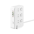 Vertical socket multi-function power strip usb power strip extension cord desktop plug with main switch panel office dormitory