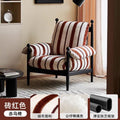 Red wu chair single sofa chair solid wood high back living room medieval style sofa chair frenchaccessible luxury lazy chair