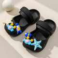 Kids' clogs - summer girls' indoor anti-slip cartoon boys' mid-to-large children's baby slippers beach sandals