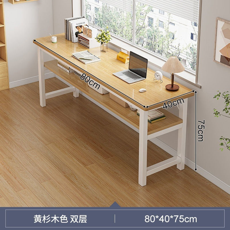 Computer desk desktop home office desk student desk study desk wall-mounted long table simple rental house table