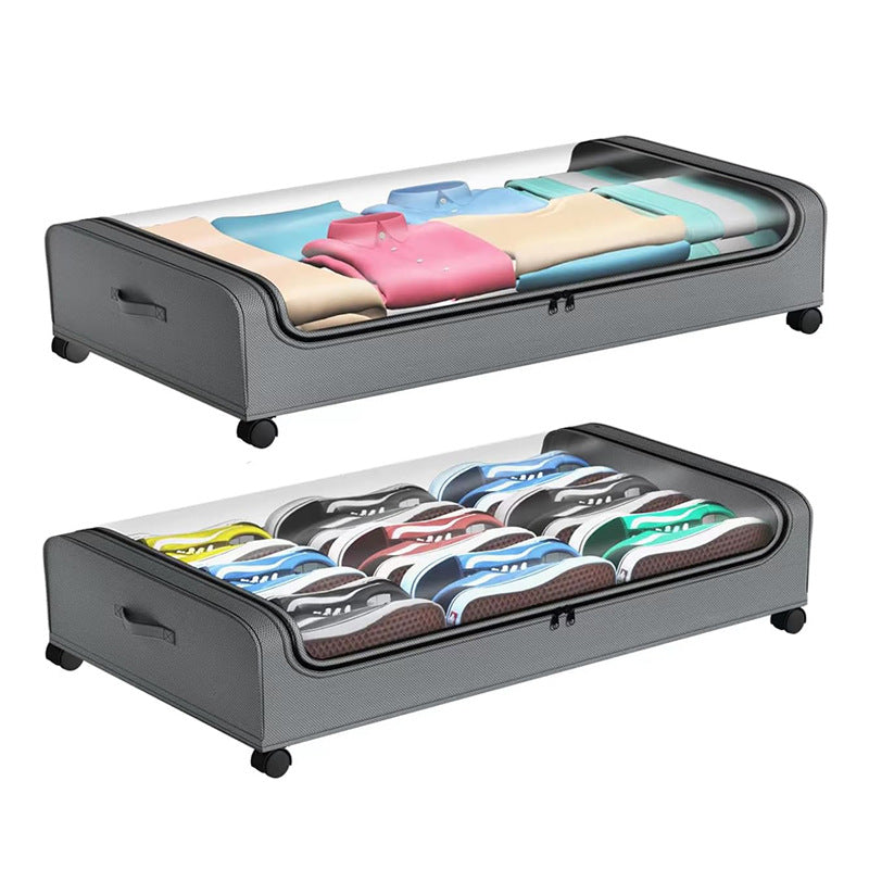 Home Storage Under Bed Storage Box with Wheels 43 Liters Large Capacity Under Bed Storage Rack Wholesale