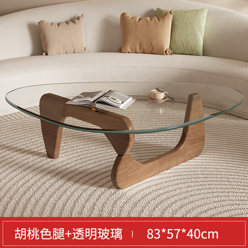 Glass coffee table for homesmall apartment modern casual small table scandinavian creative living room special-shaped export simple tea table