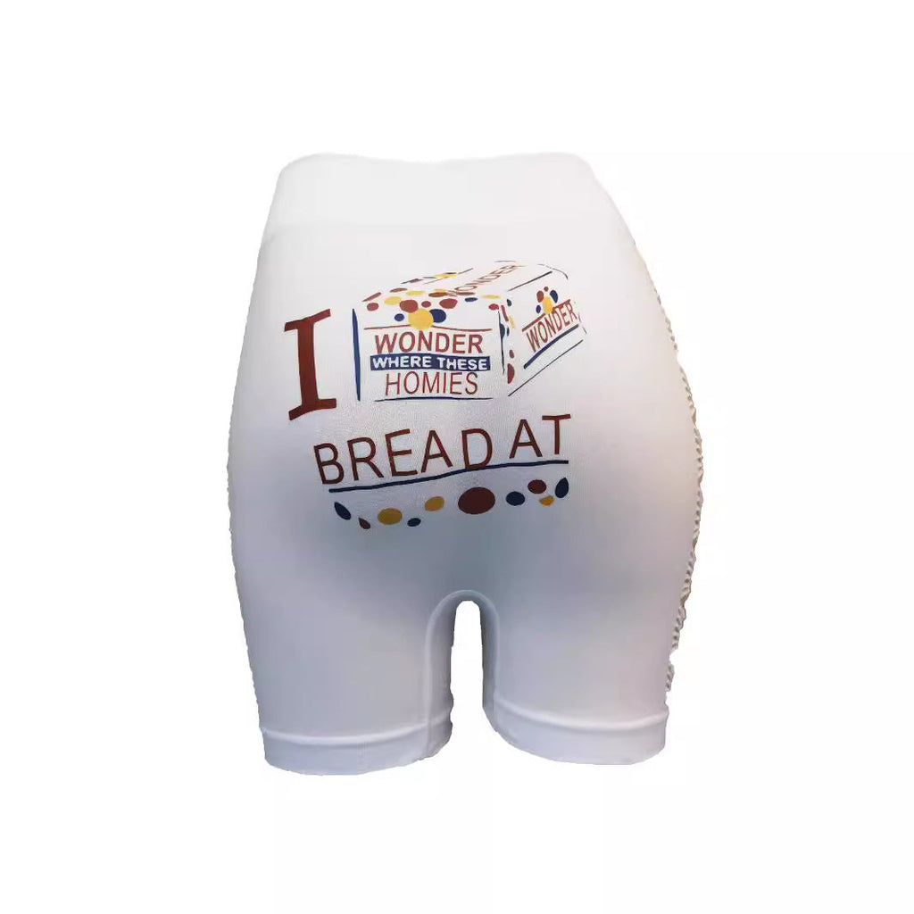 Cross-border hot-selling printed hollowed-out sexy yoga pants, women's fitness sports tight boxer shorts