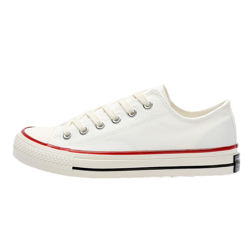 Classic 1970s low-top canvas shoes - unisex retro oiled veneer shoes - korean style student canvas sneakers for men and women