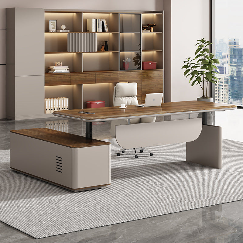 Saint li electric adjustable desk - executive office table, smart dual motor, minimalist modern, light luxury, high-end office electric desk