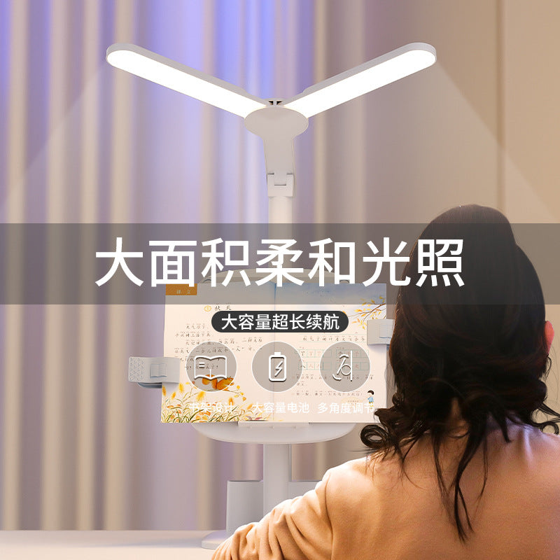 Desk lamp - eye protection, perfect for studying, bedroom bedside, back-to-school essentials, student dormitory must-have, homework folding lamp