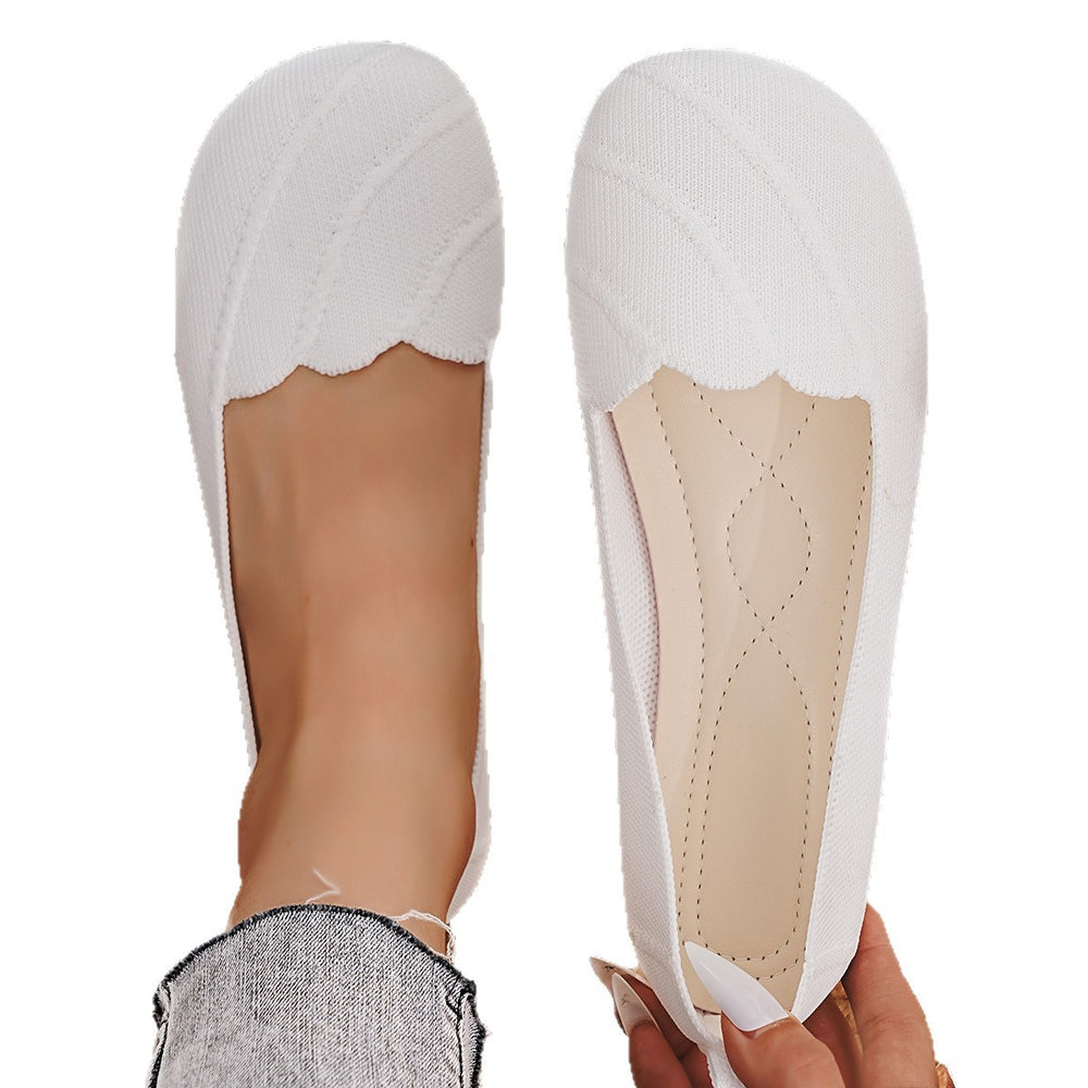 new arrival flying mesh flatsflats women's summerflats slip-on soft bottom plus size breathable work shoes