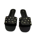 Za's 2025 new women's shoes - direct export, new metal stud flat sandals, square toe women's shoes, versatile style