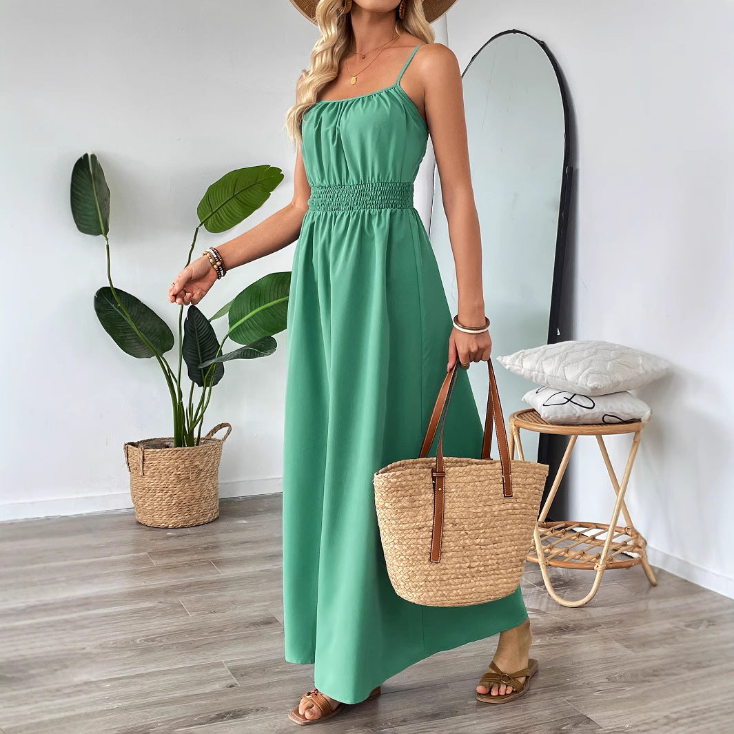 Shanuo independently develops 2025 new  summer European and American dresses,  women's clothing swings