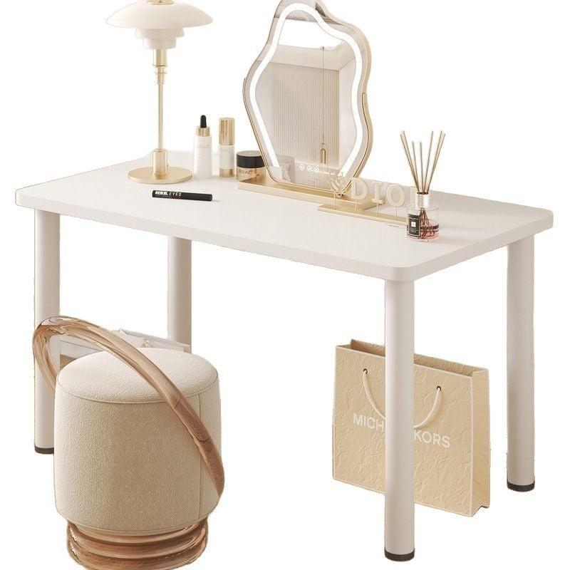 Bedside computer desk, study desk, writing desk, simple table, rental house, bedroom desk, rounded white table