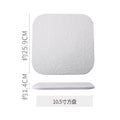 Stone-textured round ceramic plate, suitable for western-style steak, high-end cakes, dim sum, sushi, desserts, and pastries