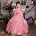 Girls' dresses  new flower girl wedding dress evening gown elegant piano recital banquet party dress cross-border e-commerce