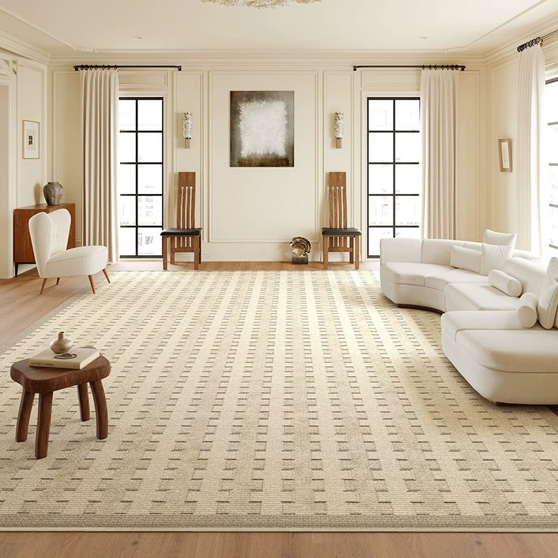 Carpet living room light luxury classy no-wash and wipeable  new arrival cream style winter sofa simple thickened floor mat