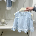 Girls'  dress: sweet, cute, and stylish - a fashionable and ethereal pink lace dress for girls