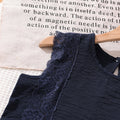 Girls' outfit: cross-border children's clothing,  spring/summer new collection, elegant lace trim patchwork tank top and wide-leg pants two-piece set