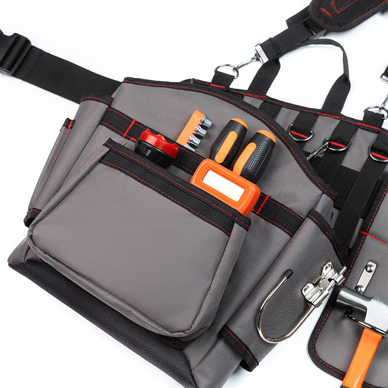 Spot Kits Heavy Tools Fanny Pack Thickened Oxford Fabric Strong and Durable Woodworking Electrical Hardware Tool Storage